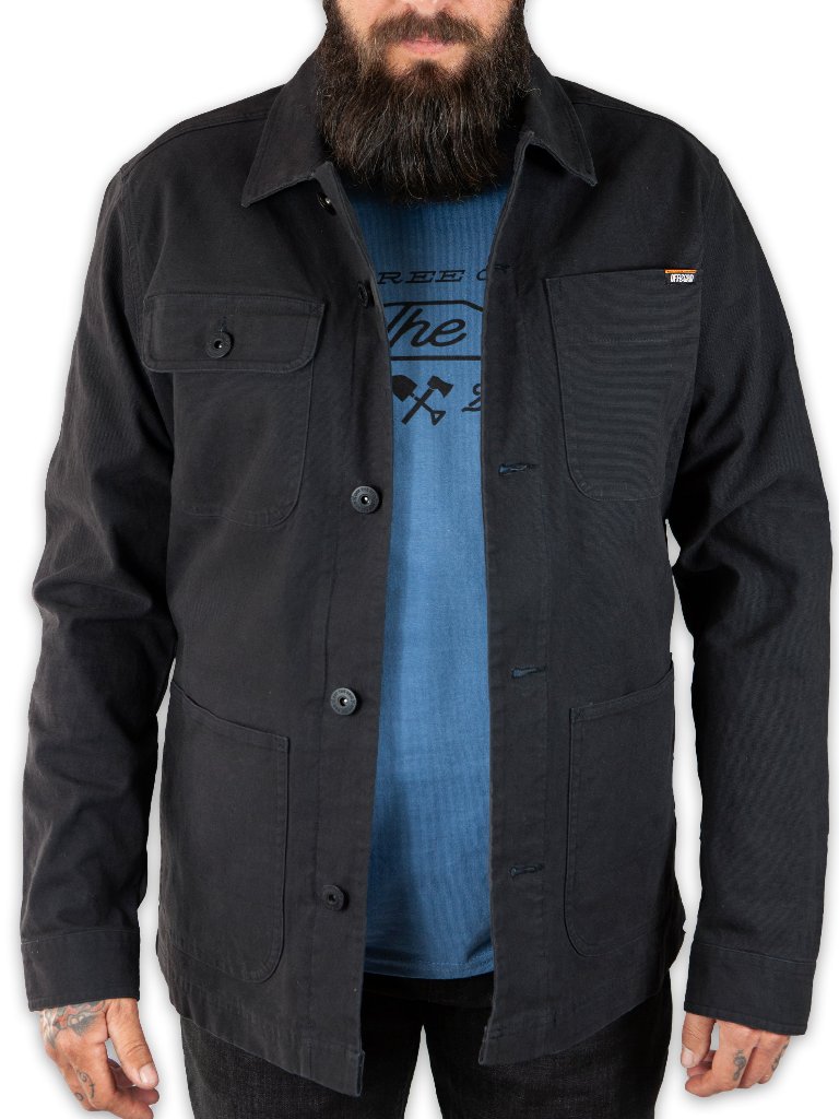 Off The Grid Surplus Heston Chore Coat - Black